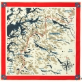 Swedish Classic Map Scarf, kolor: 334 - True Red