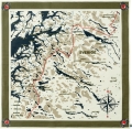Swedish Classic Map Scarf, kolor: 620 - Green