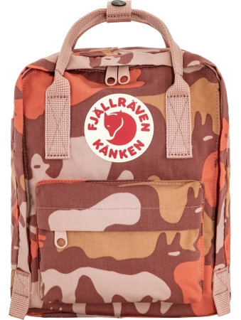 Plecak Kanken Graphics Mini Fjallraven - 302-986 - Chalk Rose-Hidden Animals